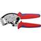 Crimping pliers for terminal sleeves Self-adjusting Knipex Square profile type 5524